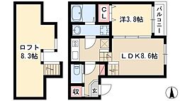 ディアマンテ 1LDKの間取図画像