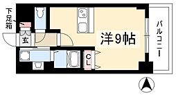 プレサンス久屋大通公園サウス ワンルームの間取図画像