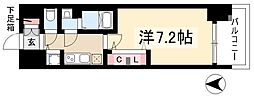 プレサンス名古屋グロウ 1Kの間取図画像