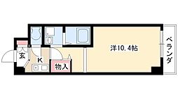サウス名駅 1Kの間取図画像