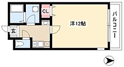 サンライズ高畑 1Kの間取図画像