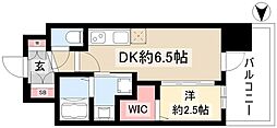 エステムコート名古屋サウスプレミオ 1DKの間取図画像
