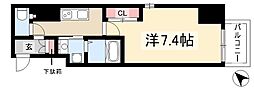 PLATZTACHIBANA 1Kの間取図画像