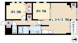 シズステージ 2LDKの間取図画像