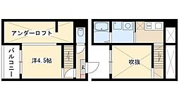 ミューズ 1Kの間取図画像