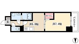 GRANPARKTOWER 1DKの間取図画像