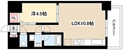 PetitFleur 1LDKの間取図画像