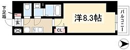 アドバンス名古屋ワイノット 1Kの間取図画像