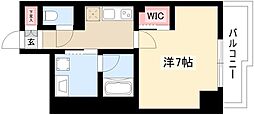 NISSYOBUILDING 1Kの間取図画像