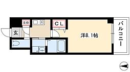 AHマンション泉 1Kの間取図画像