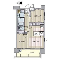 名古屋市西区庄内通3丁目マンション 2LDKの間取図画像