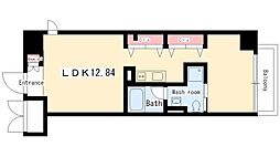 N.S.ZEALIZUMI ワンルームの間取図画像