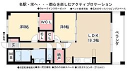 グラン・アベニュー名駅南 1SLDKの間取図画像