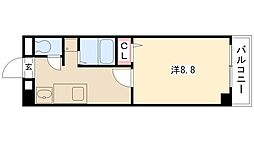ソレアード関戸 1DKの間取図画像