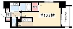 パークベア大須 1Kの間取図画像