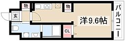 グレーシアコート金山 1Kの間取図画像