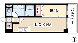 ヴェルジュコート1 1LDKの間取図画像