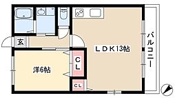 パストラーレ 1LDKの間取図画像