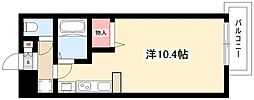 ファンタジア21 ワンルームの間取図画像