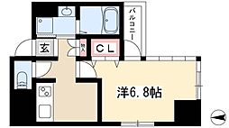 エルスタンザ千代田 1Kの間取図画像
