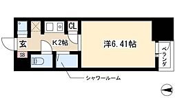 N.S.ZEAL東別院 ワンルームの間取図画像