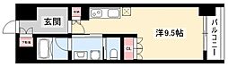 ヒヴィ・カーサ名駅西 ワンルームの間取図画像