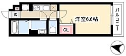 リブリ・Meiwa 1Kの間取図画像