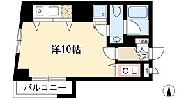 LIVCITY大須 ワンルームの間取図画像