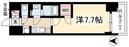 プレサンス新栄町ギャラント 1Kの間取図画像