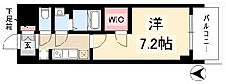 プレサンス丸の内アデル 1Kの間取図画像