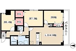 MYM千代田 3LDKの間取図画像