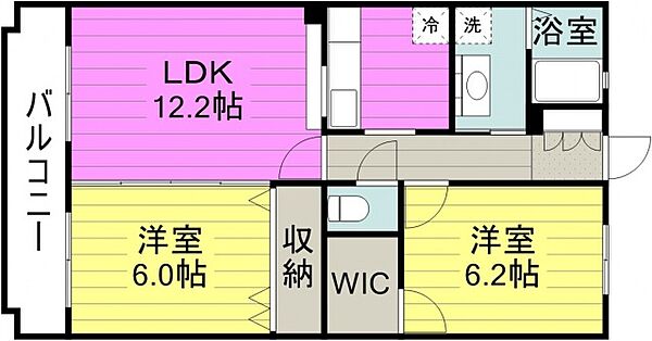 パームサイト ｜埼玉県ふじみ野市駒西３丁目(賃貸マンション2LDK・1階・57.60㎡)の写真 その2