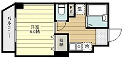 セイコーガーデン3 1Kの間取図画像