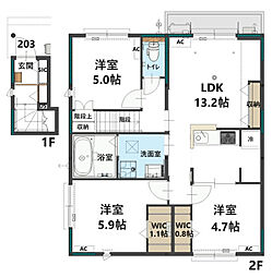 ユアメゾン桜 3LDKの間取図画像