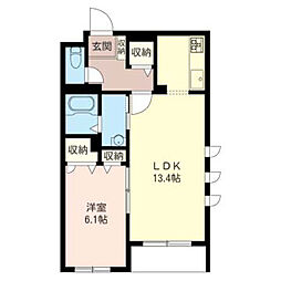 maisondenoel 1LDKの間取図画像
