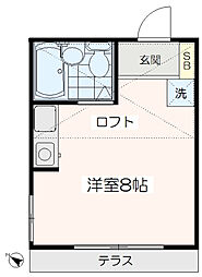 セントラルコーポ ワンルームの間取図画像