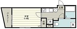 ベストステージ上福岡3丁目 1Kの間取図画像
