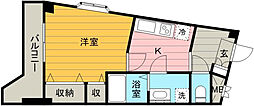 オーシャンふじみ野 1Kの間取図画像