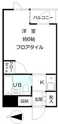 キャッスルマンション上福岡 ワンルームの間取図画像