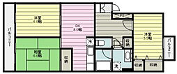 プリムローズ 3DKの間取図画像