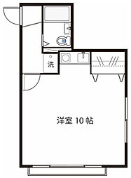 セイントハイツ ワンルームの間取図画像