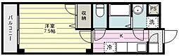 エクレール 1Kの間取図画像