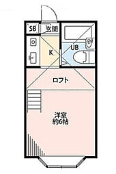メゾン21 1Kの間取図画像