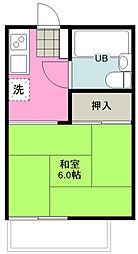 コーポいさみ 1Kの間取図画像