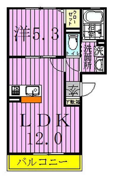 東京都足立区谷在家１丁目(賃貸アパート1LDK・1階・38.97㎡)の写真 その2