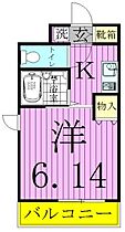 東京都足立区竹の塚１丁目（賃貸マンション1K・5階・21.39㎡） その2