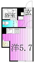 イクシオ　トウカイ  ｜ 東京都足立区江北６丁目（賃貸マンション1R・1階・17.59㎡） その2