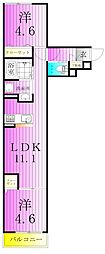 セレスティア南花畑3 2LDKの間取図画像