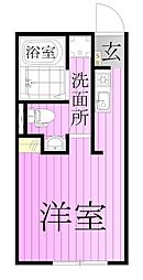 HASAI　BUILDING　北千住 3階ワンルームの間取り