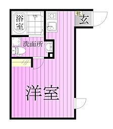 HASAI　BUILDING　北千住 3階ワンルームの間取り